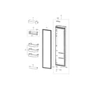 Samsung RSG307AABP/XAA-03 fridge door diagram