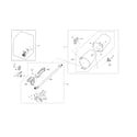 Samsung DV45K6500GV/A3-01 duct & burner diagram