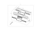 Samsung NX58K9850SG/AA-01 control box assembly diagram