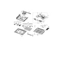 Samsung NX58K9850SG/AA-01 cooktop assembly diagram