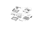 Samsung NX58K9850SG/AA-01 cooktop assembly diagram