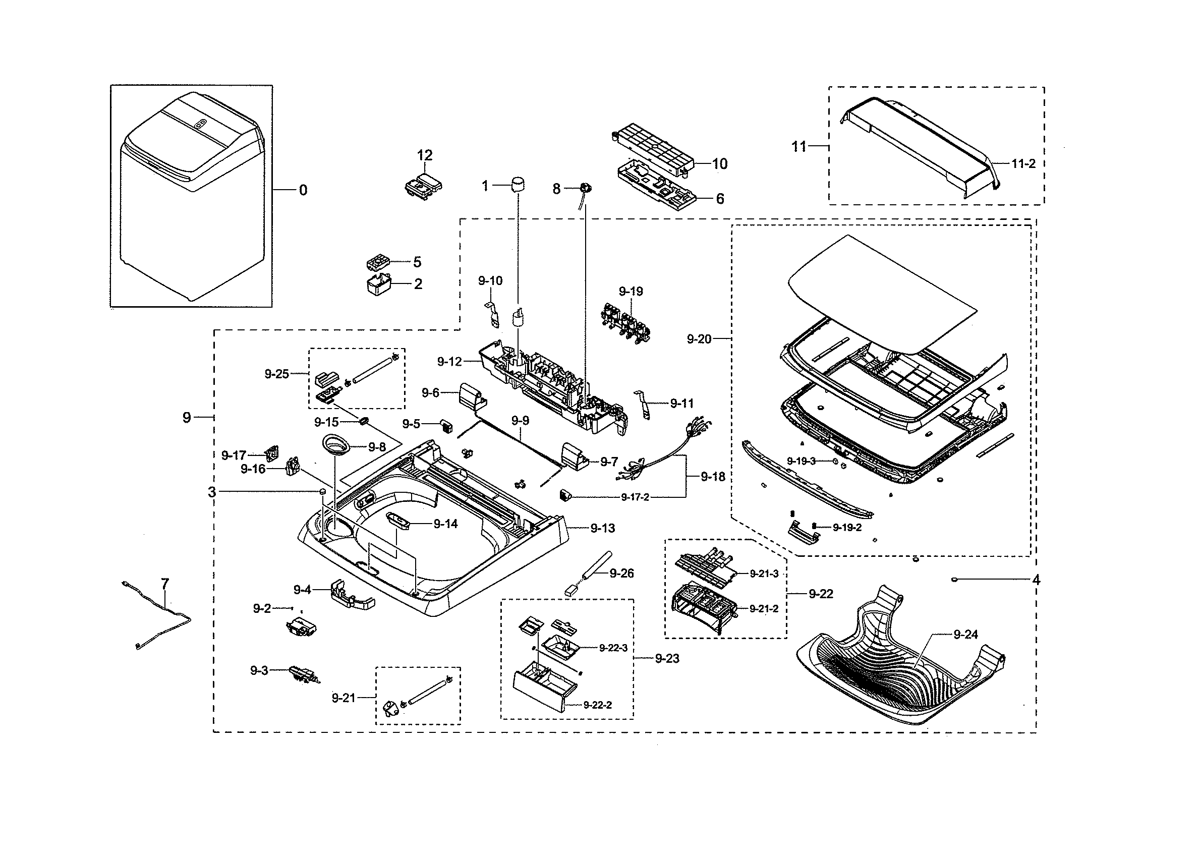 Top cover parts