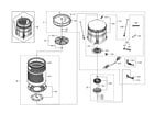 Samsung WA54M8750AV/A4-01 tub parts diagram