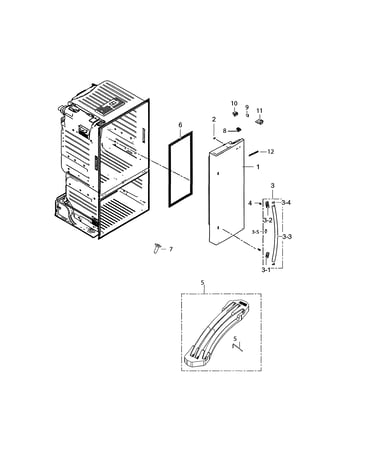 Right fridge door