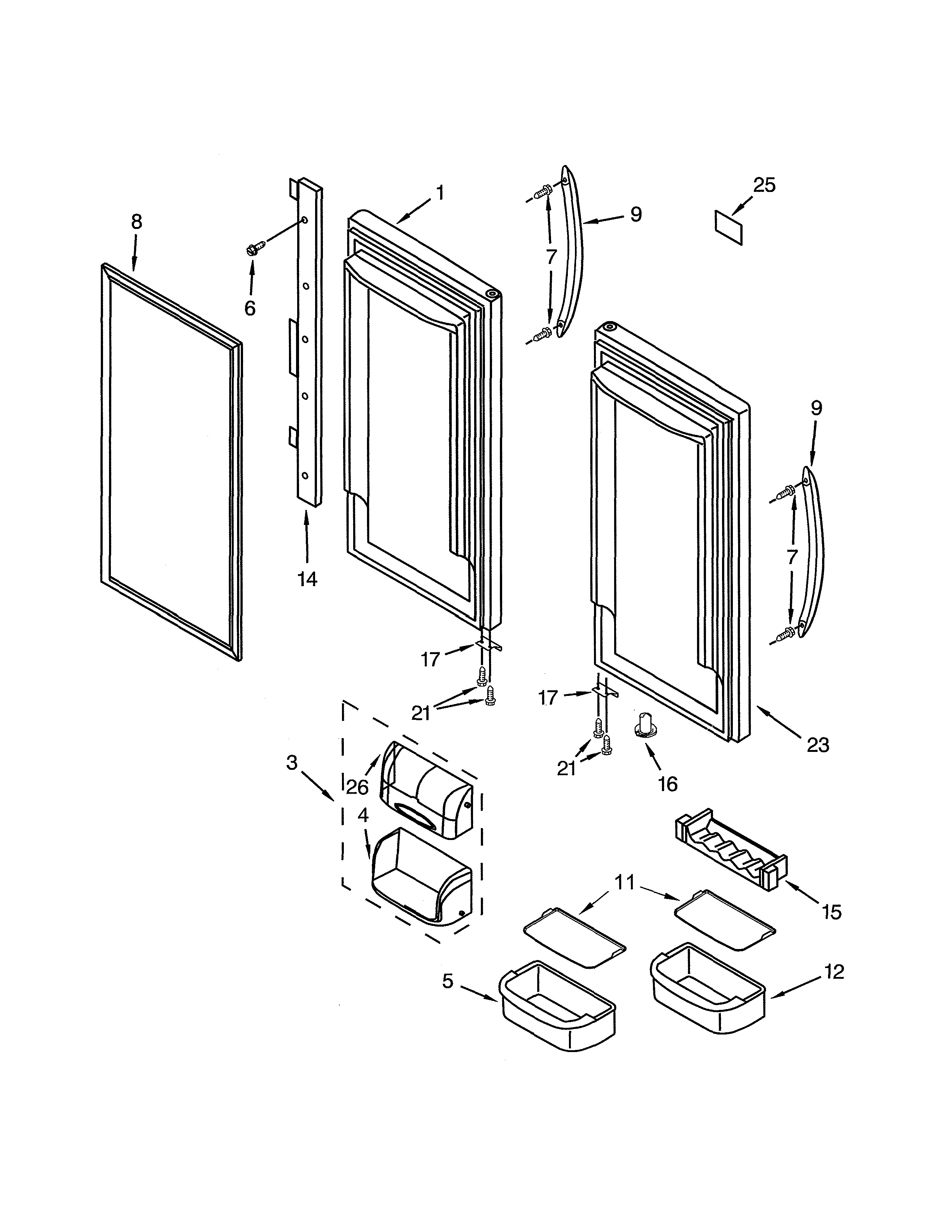 REFRIGERATOR DOOR