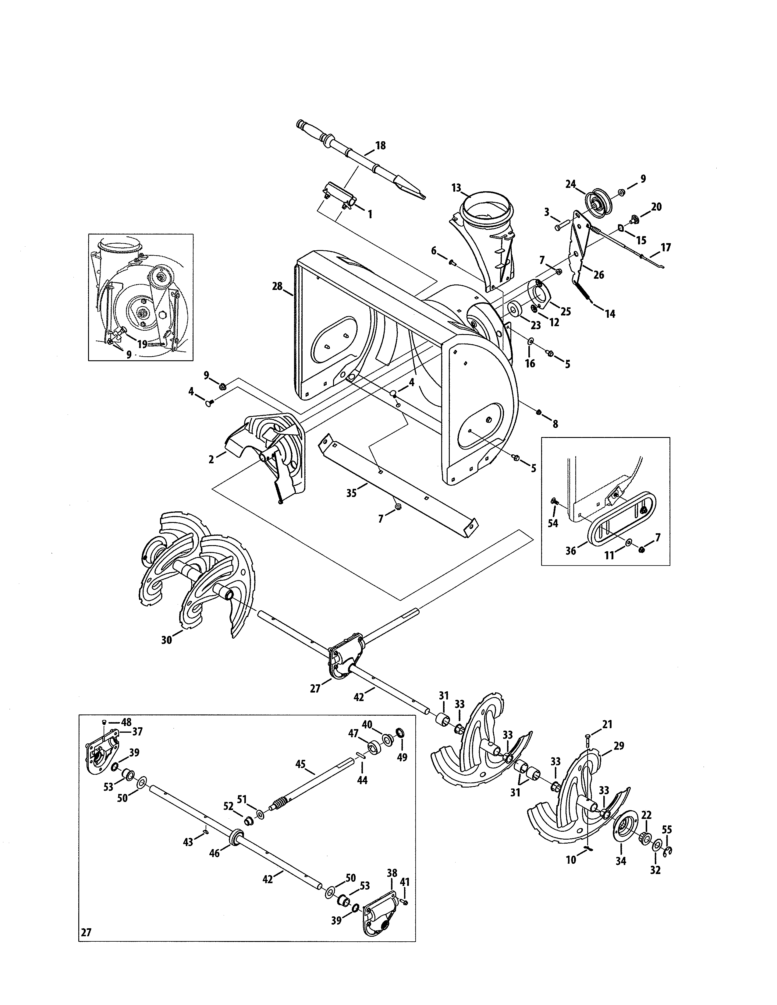 AUGER & HOUSING/GEARBOX