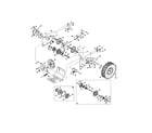 Craftsman 247887940 drive shaft/wheels diagram