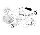 Craftsman 944101781 drive control/gear case/wheels diagram
