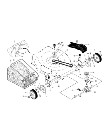 Drive control/gear case/wheels