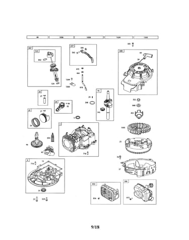 Cylinder/sump/rewind starter
