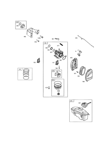 Carburetor/fuel tank