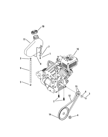 Engine/fuel tank