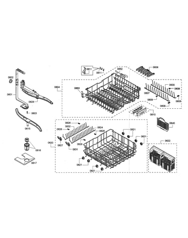 Spray arms/racks