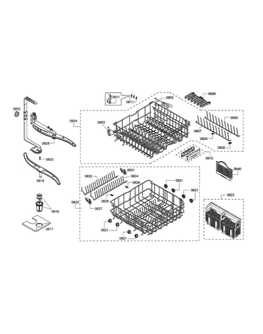 Spray arms/racks