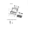 Mitsubishi MSY-GL12NA-U1 indoor unit structural parts/accessory/remote diagram