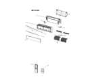 Mitsubishi MSY-GL15NA-U1 indoor unit structural parts/accessory/remote diagram