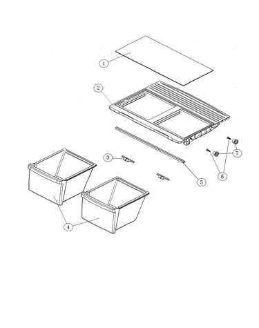 Crisper shelf & accessories