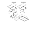 Kenmore 11169332810 1full, 2split glass shelf diagram