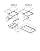 1full, 2split glass shelf