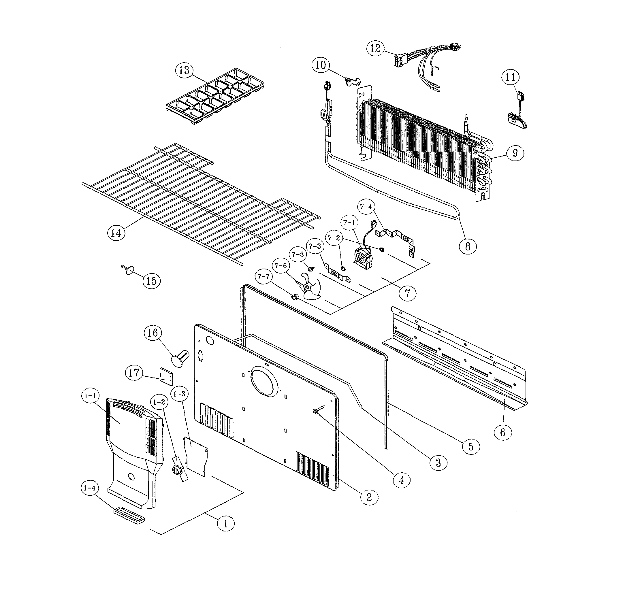 Freezer parts
