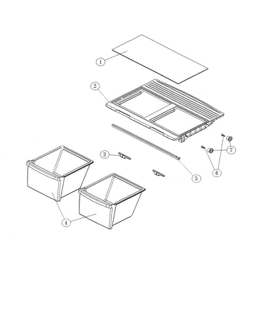 Crisper shelf & accessories