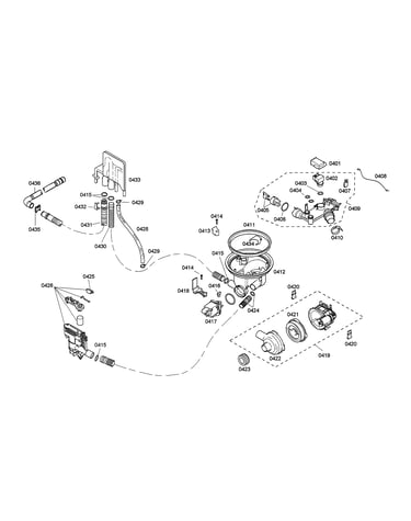 Water inlet/heater/pump