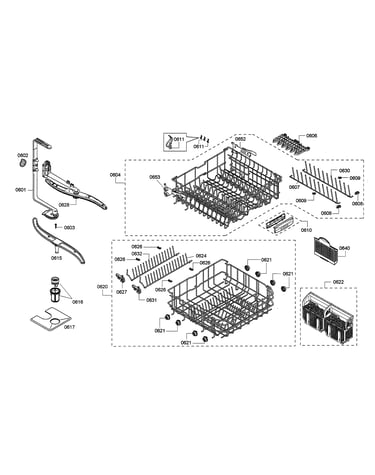 Racks/spray arms