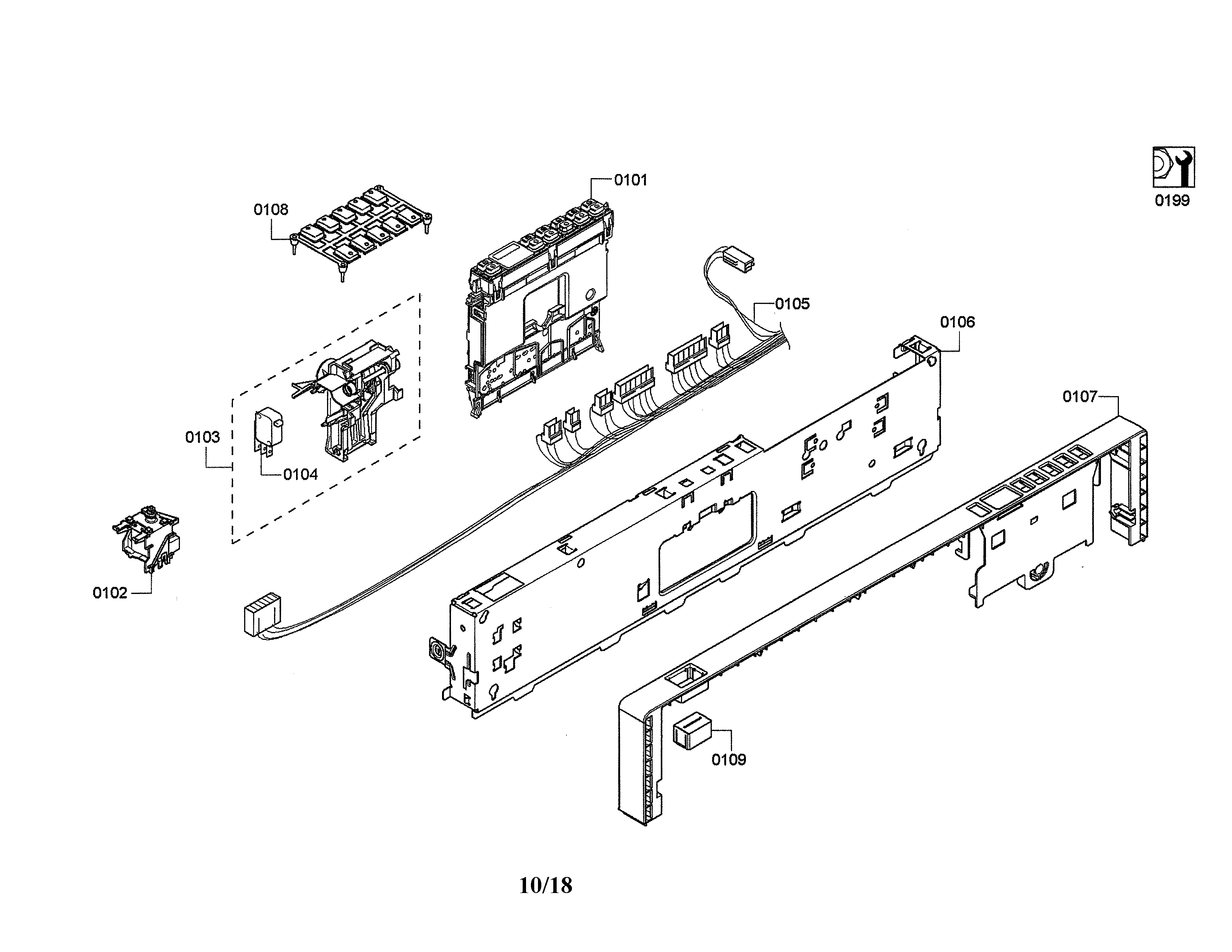 CONTROLLER UNIT/FASCIA PANEL