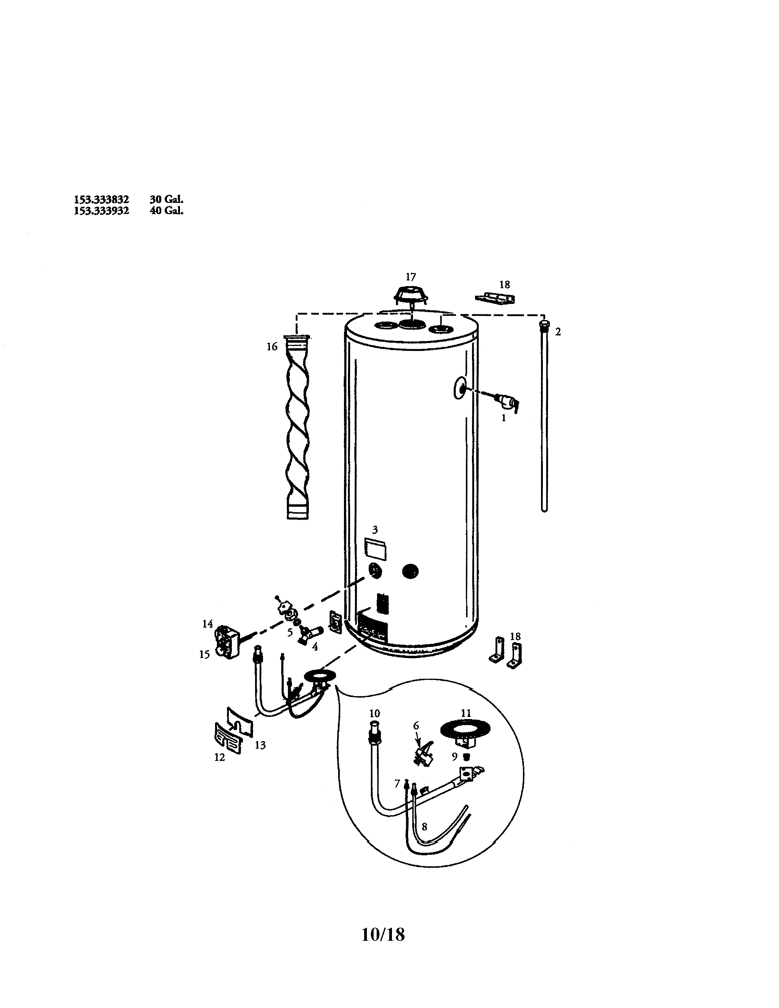 Gas water heater