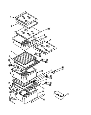 Refrigerator shelf