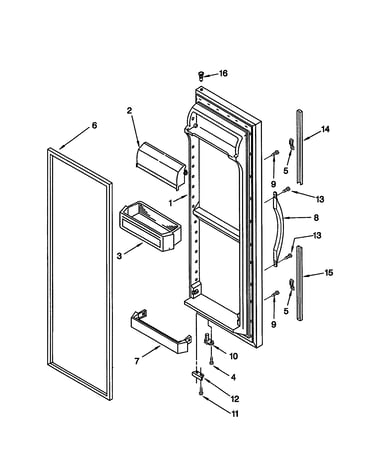 Refrigerator door
