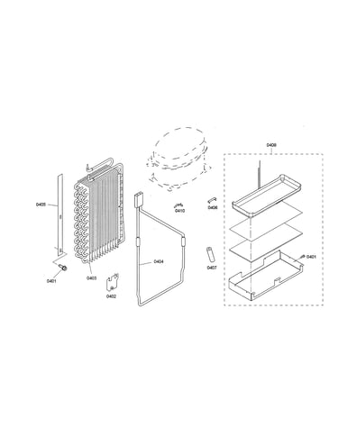 Evaporator/drain pan