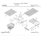 Thermador KBUIT4855E/04 ice container/wire shelves diagram