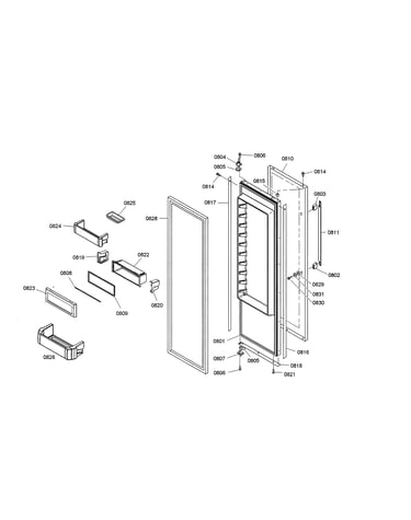 Refrigerator door