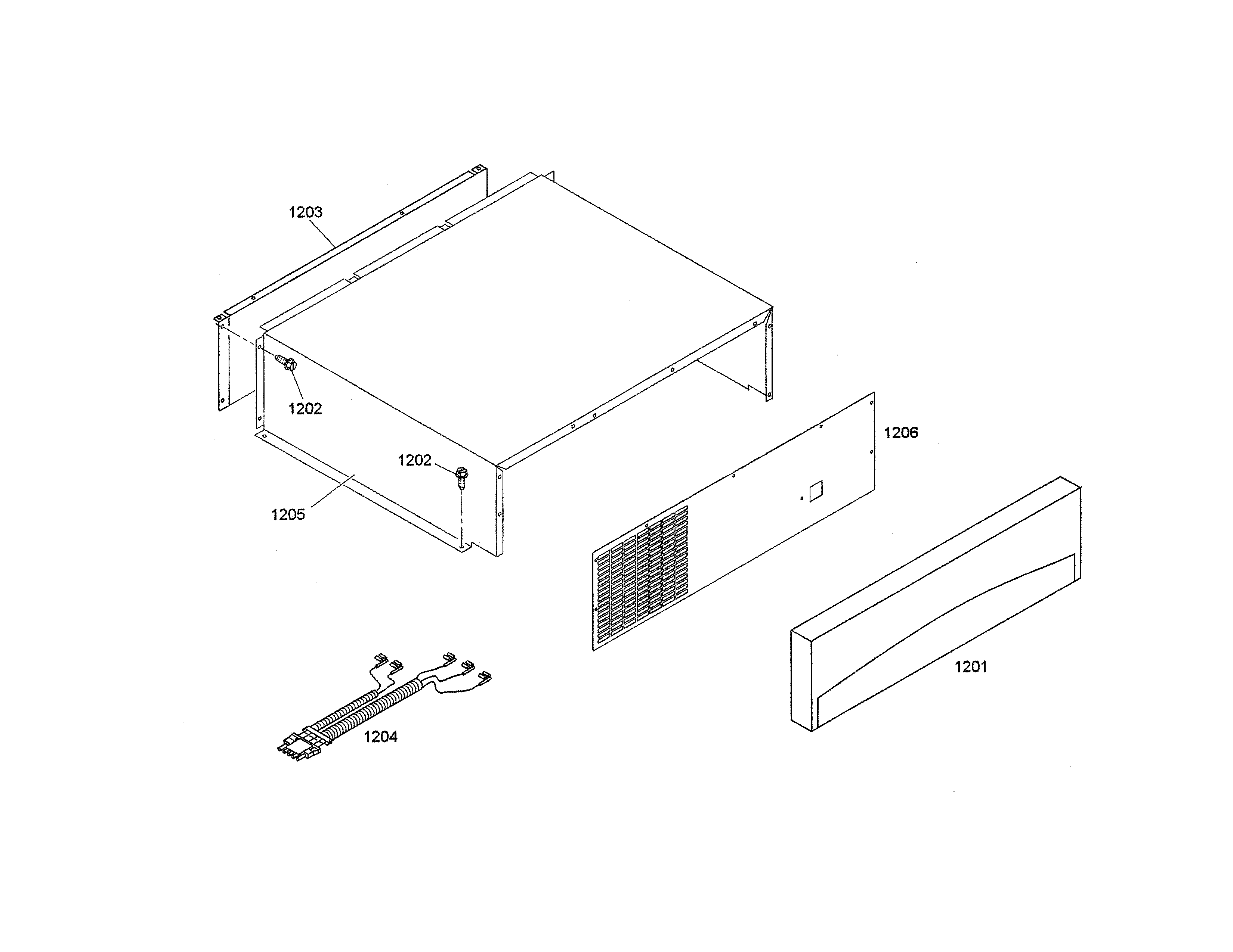 Wire assembly/top grill