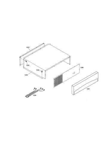 Wire assembly/top grill