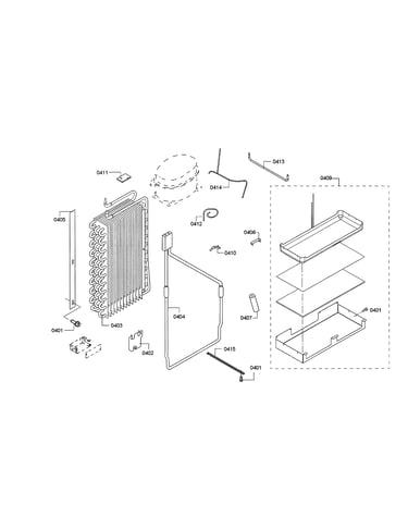 Evaporator/drain pan