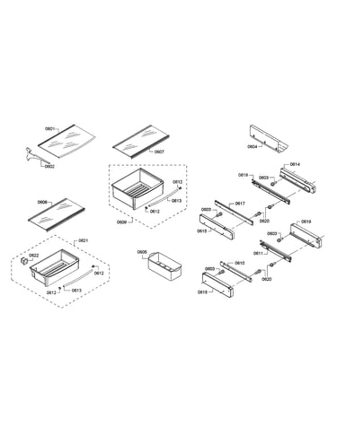 Drawers/shelves