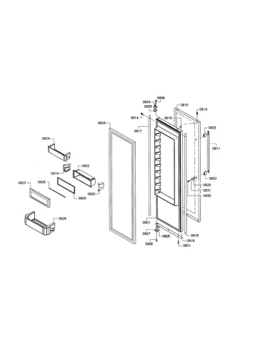 Refrigerator door