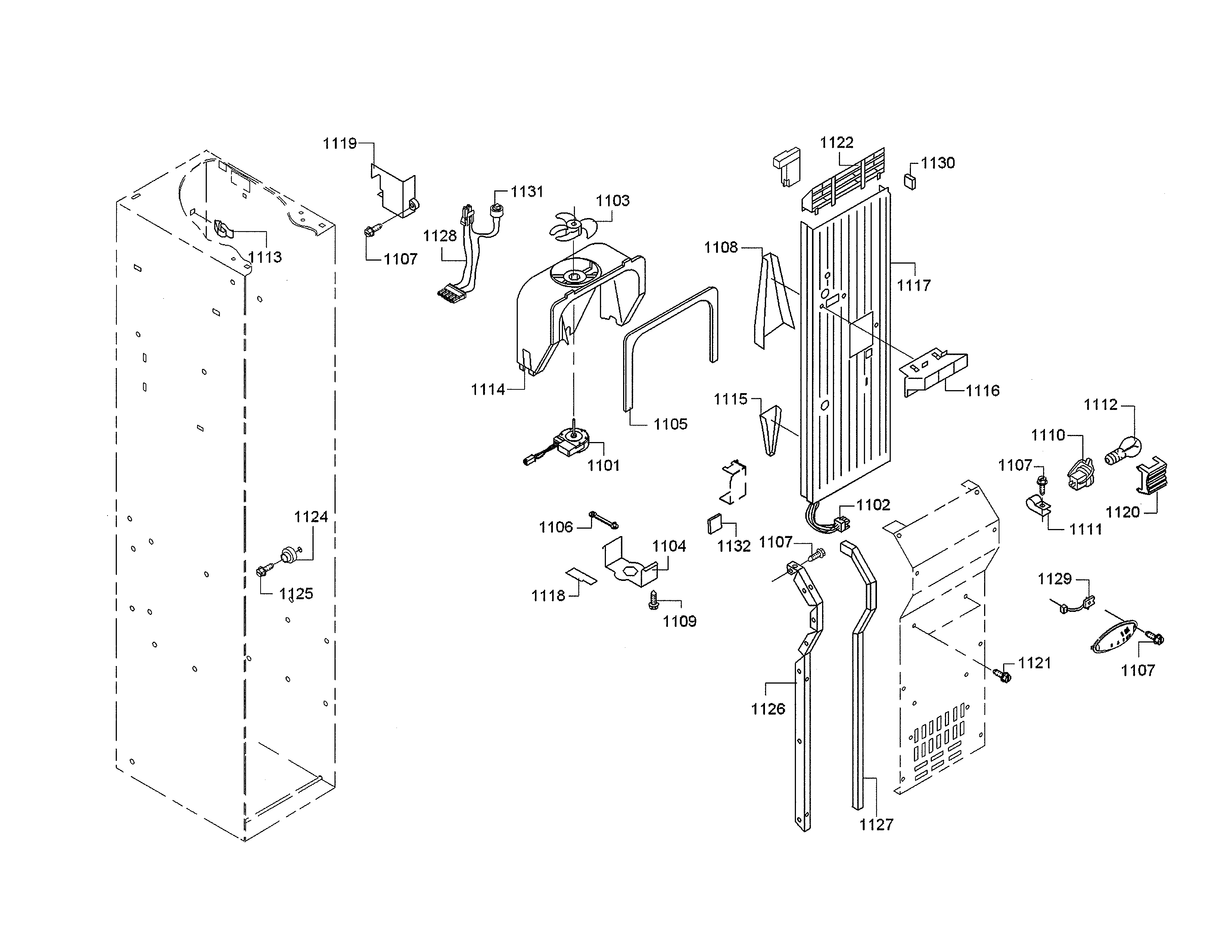 FAN MOTOR/AIR DUCT