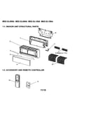 Indoor unit structural parts/accessory/remote