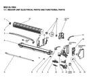Mitsubishi MSZ-GL18NA-U1 indoor unit electrical & functional parts diagram