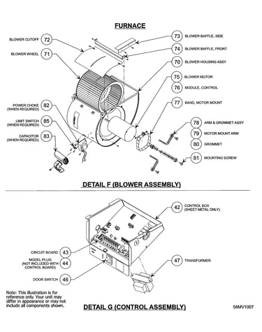 Blower & control assembly
