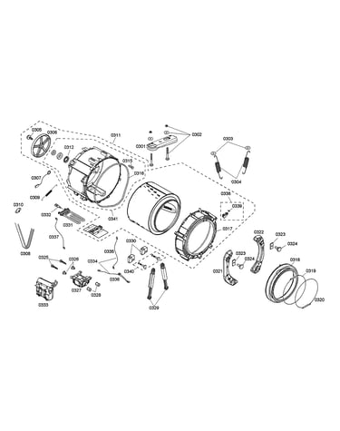Tub/drive motor