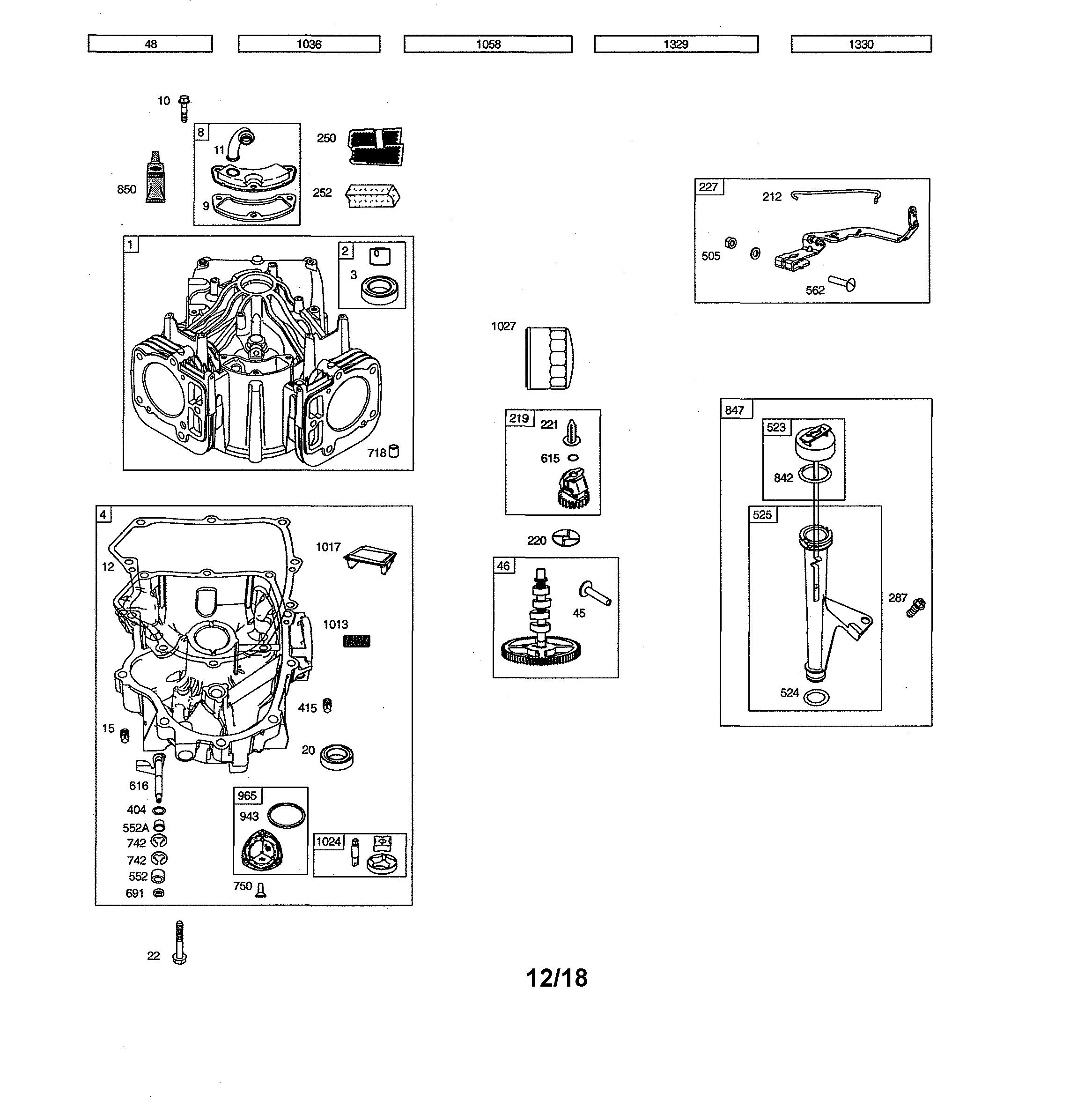 Cylinder/sump