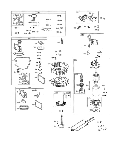 Starter/flywheel/gasket set