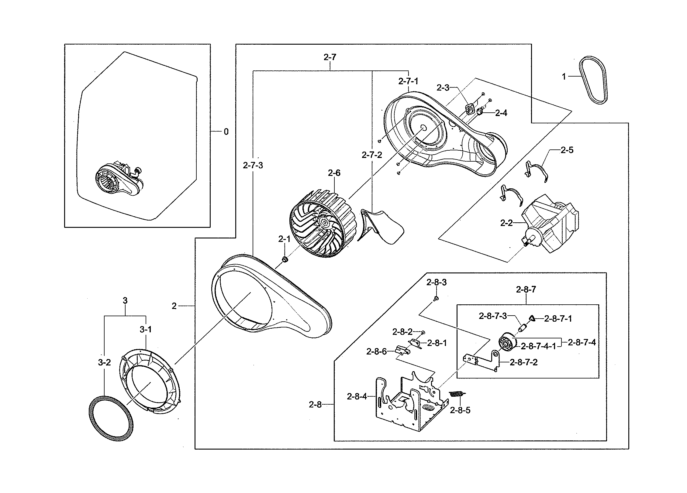 Duct motor assembly