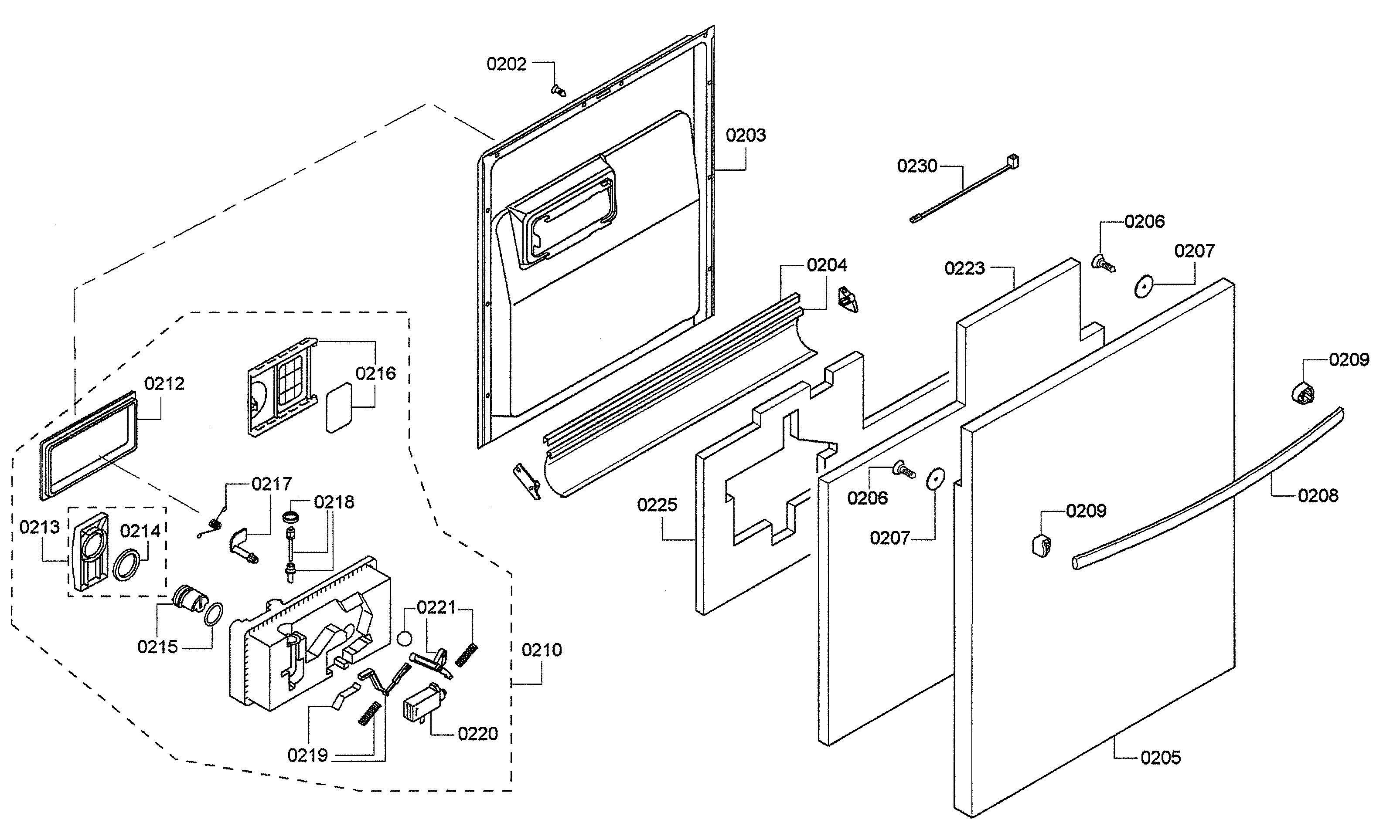Door/dispenser