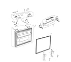 Samsung RF26VADBP/XAA-00 freezer door diagram