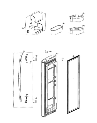 Right refrigerator door